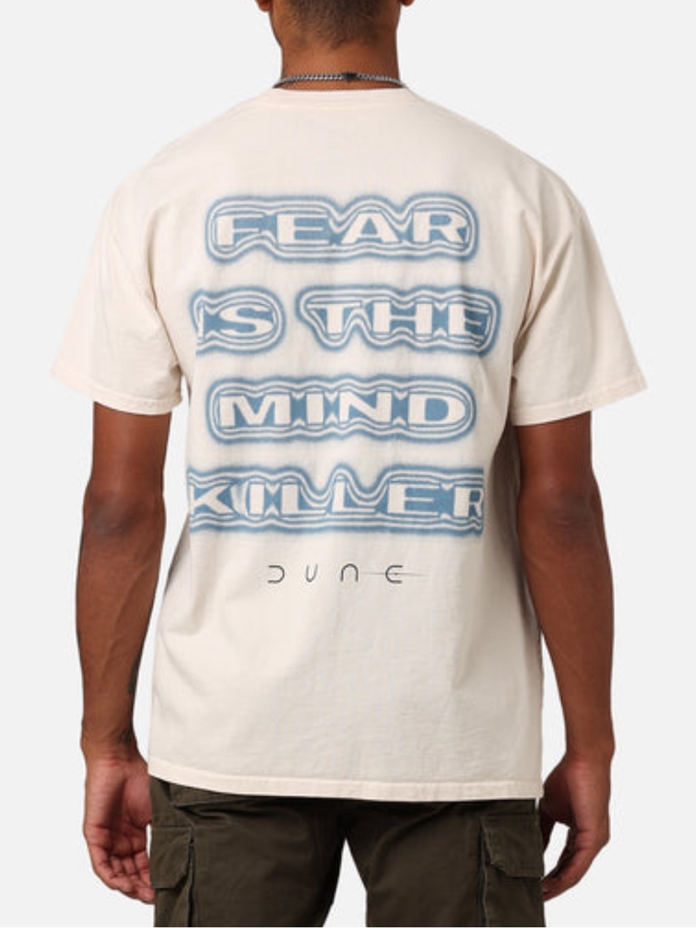 GOAT Crew x Dune “Fear” Graphic Eye Print Short Sleeve Tee - Off-White/Cream